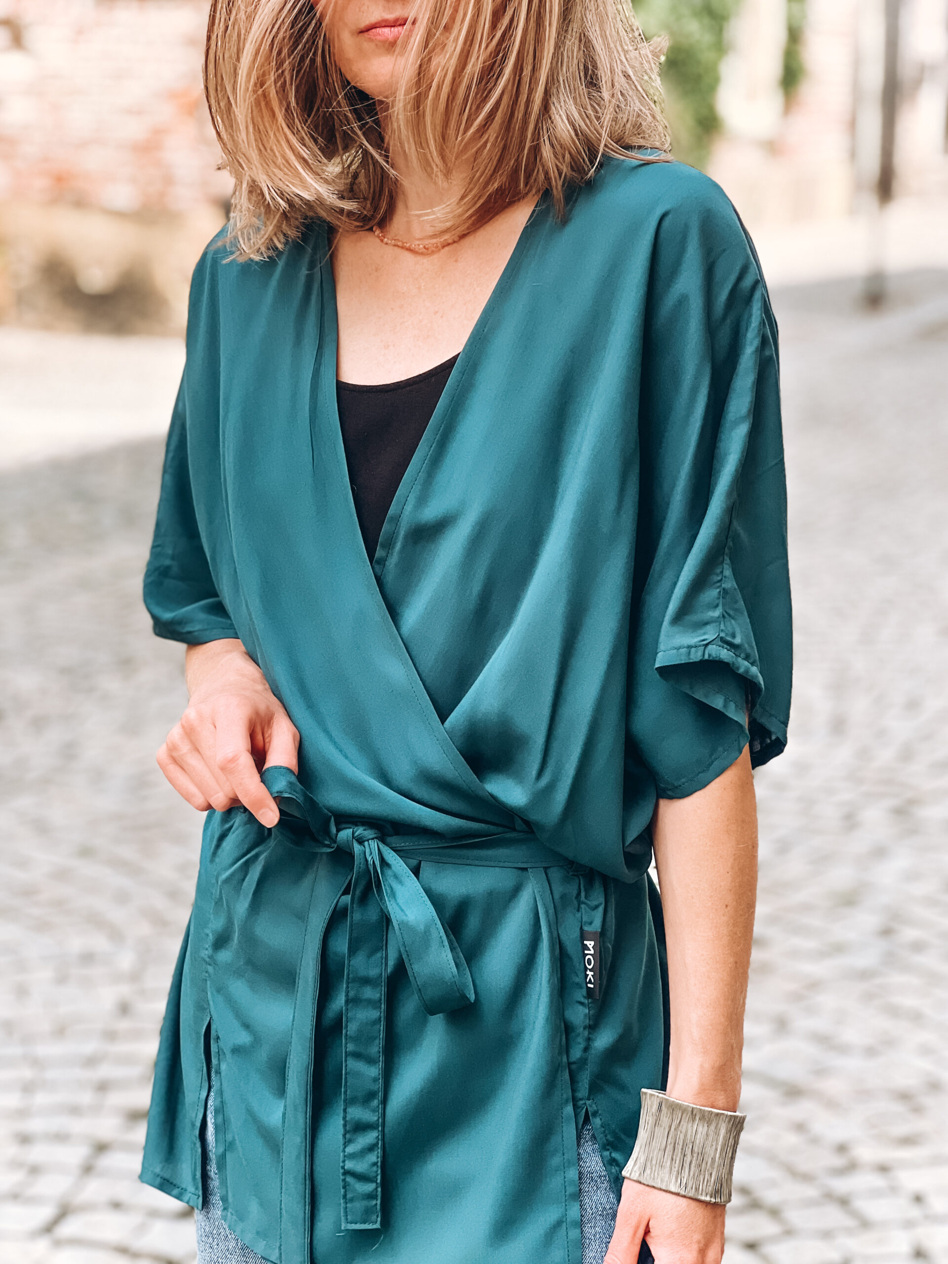 Kimono Nani teal green