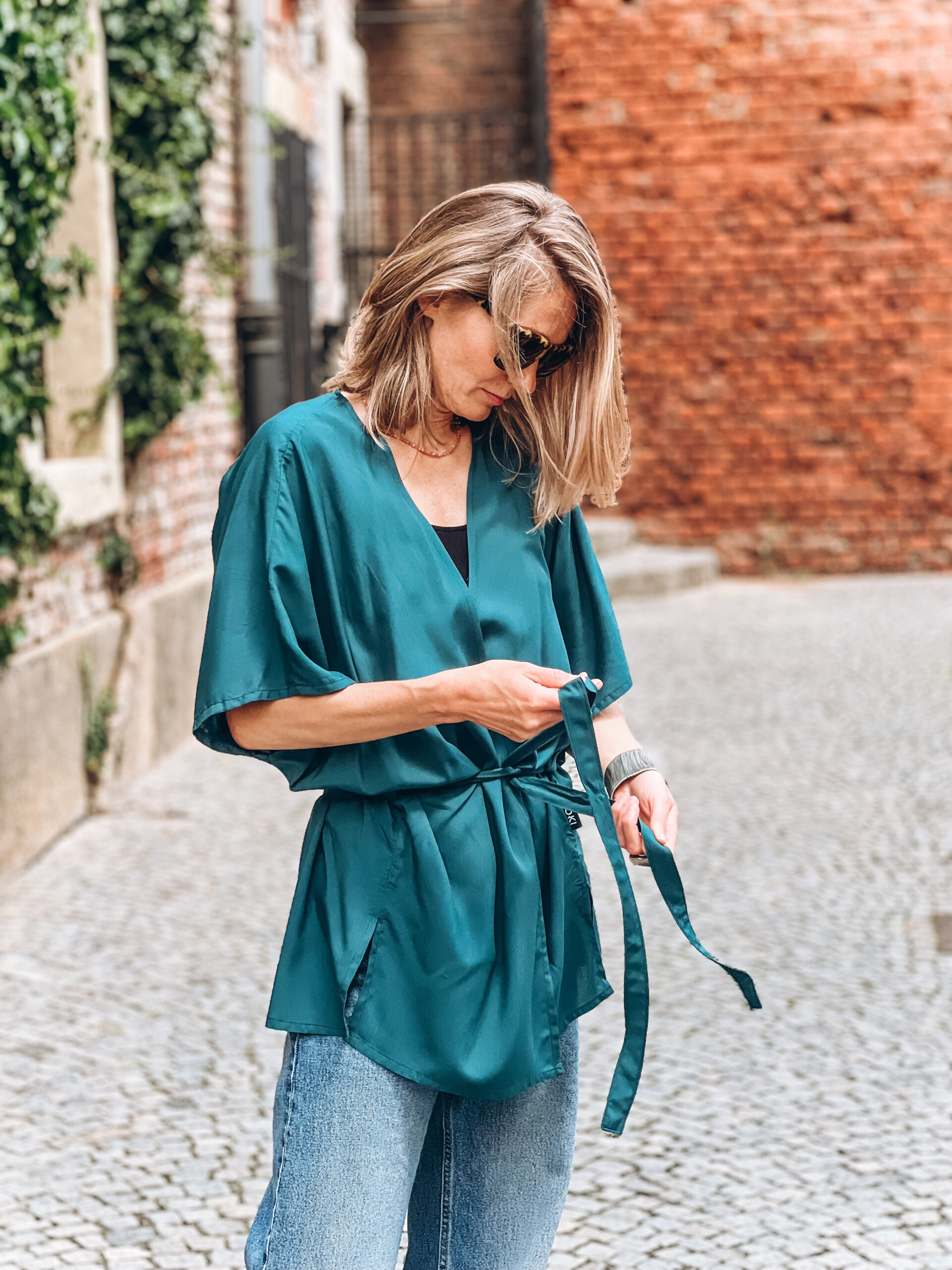 Kimono Nani teal green - Image 3