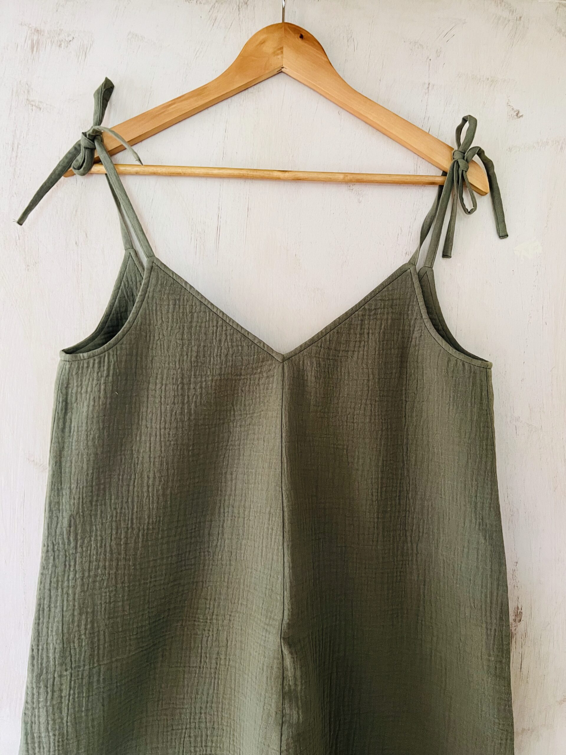 Šaty MUŠELÍNKY beach khaki organic - Image 3