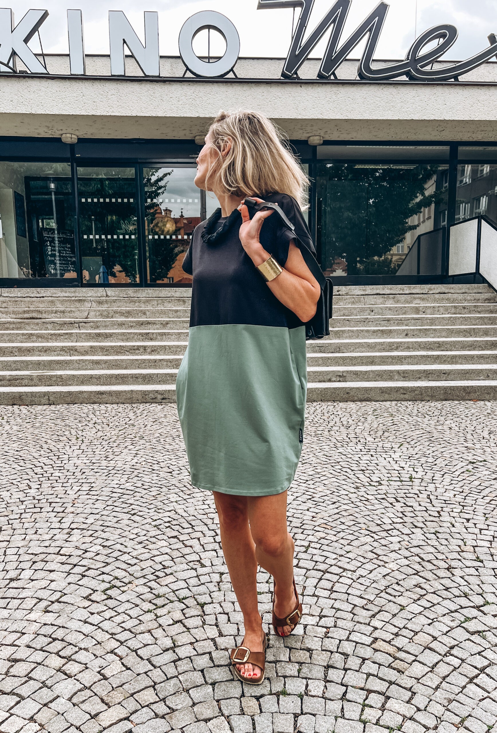 Šaty SANTA CRUZ organic black-green - Obrázek 9